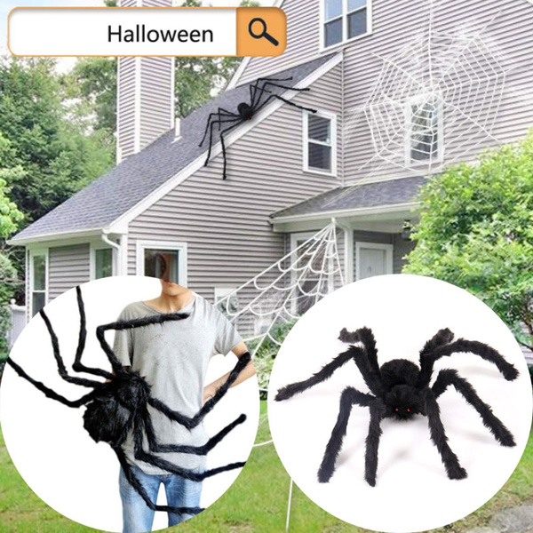 1 5m Halloween Bar Haunted House Decoration Plush Big Spider