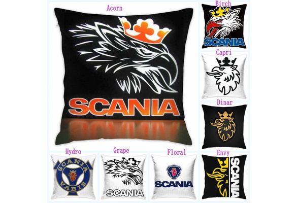 Hot Funny Scania Truck Throw Pillow Case Without Pillow Inner