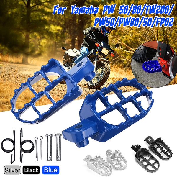 Motorcycle Footrest Foot Pegs For Yamaha PW50 PW80 TW200 Dirt Pit Motor Bike