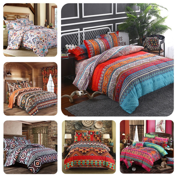 6 Style Aztec Bed Set Southwestern Comforter Cover Geometric