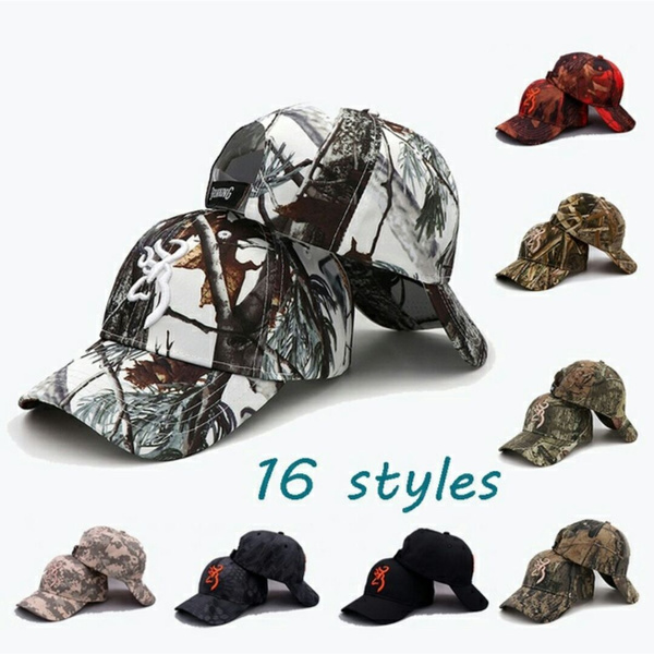 Browning Camo Baseball Caps Fishing Caps Men Outdoor Hunting Camouflage