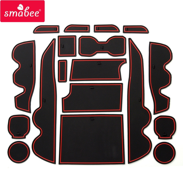 Smabee Car Anti Slip Gate Slot Mat For Toyota Tacoma 2016 2017 2018 2019 Interior Accessories Rubber Cup Holders Non Slip Mats Coaster Car Sticker