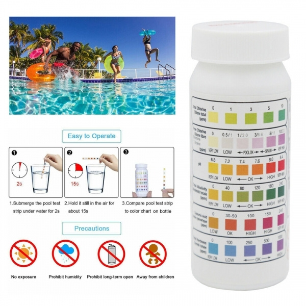 Pool Test Strips Color Chart