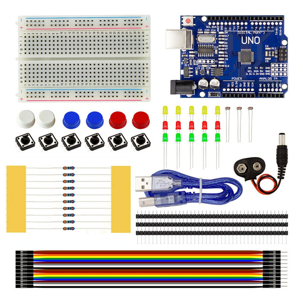 Starter Kit UNO R3 Breadboard Jumper Wire for Arduino Mini Controller ATMEGA328P