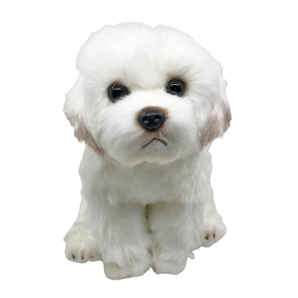 stuffed maltese dog toy