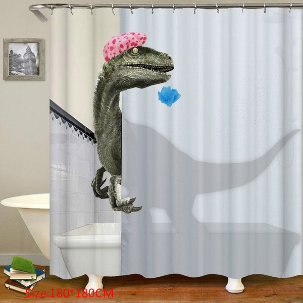 dinosaur shower curtains bath accessories