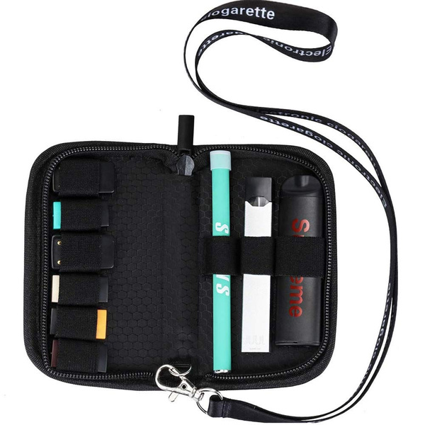 Fits in Pockets or Bags（Pink） Pods and Charger Carrying Case Wallet Holder for JUUL and Other Popular Vapes Holds Vape 
