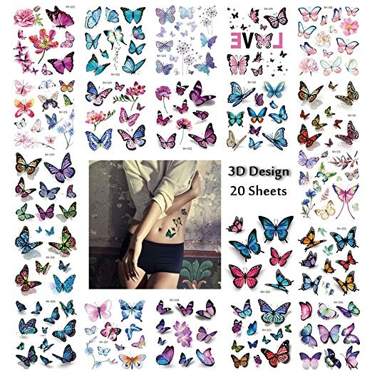 designofleg, butterfly, Flowers, art