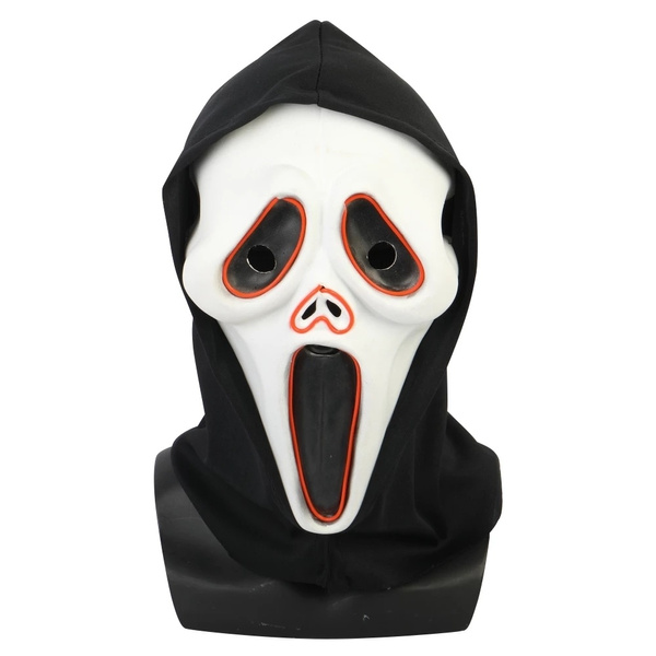 Scary Scream Ghost Face Mask Halloween Cosplay Props Scary Horror Mask Accessory