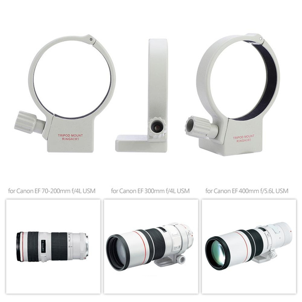 Socobeta Aluminum Alloy Camera Lens Tripod Wear-Resisting Adjustable Mount Collar Ring Durable for 70-200mm F4/F4L is USM 