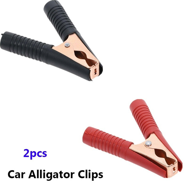 2Pcs Car Alligator Clips Battery Clamps Crocodile Clip 100A Aligator Clips 90mm