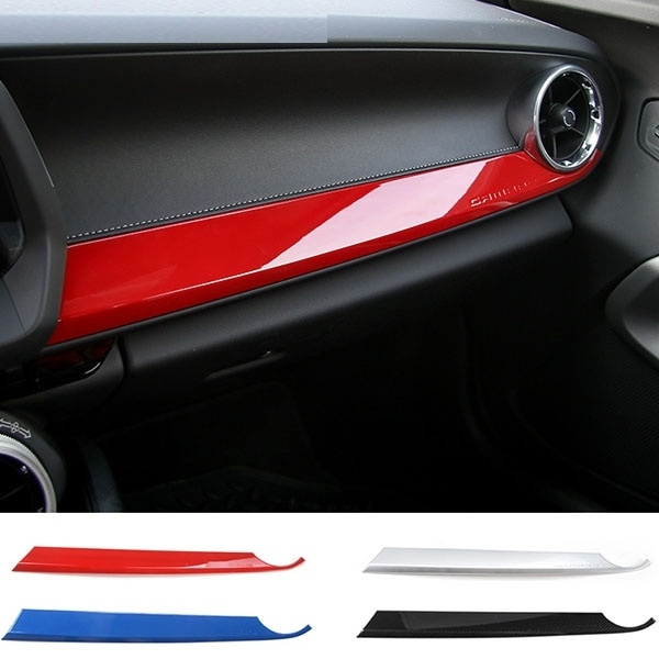 Abs Interior Kits Copilot Passenger Side Panel Decoration Trim Carbon Fibre Style For 6th Gen Chevrolet Camaro 2017