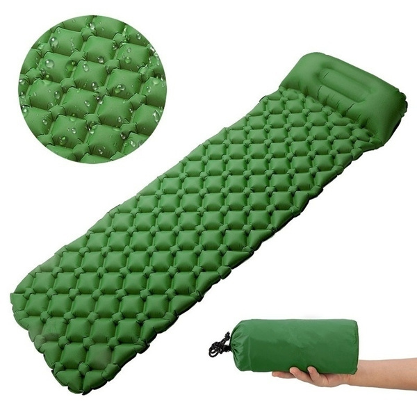 Sleeping Mat with Pillow-Ultralight Self Inflating Camping Mattress Roll