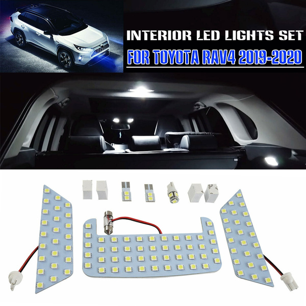Led Car Interior Light Bulb Kit White Panel Lamp Or Toyota Rav4 2019 2020