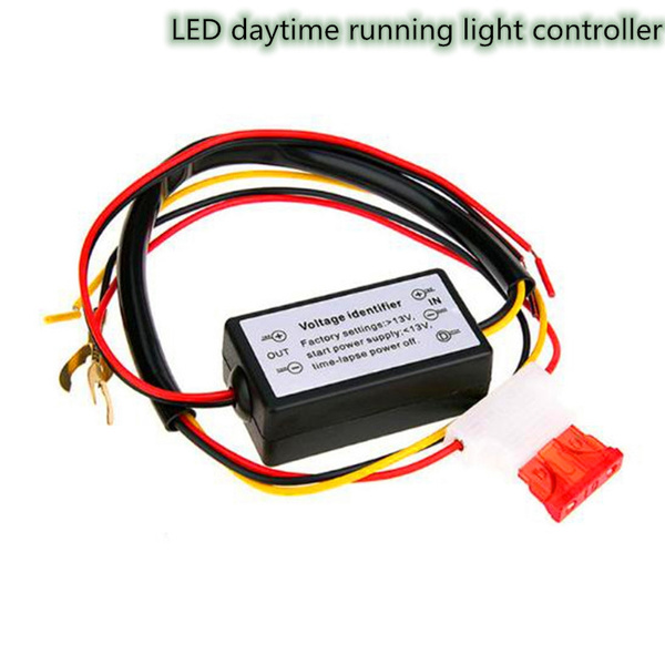1Pcs Black Car Time-lapse Power Off Function Daytime Running Lights Controller