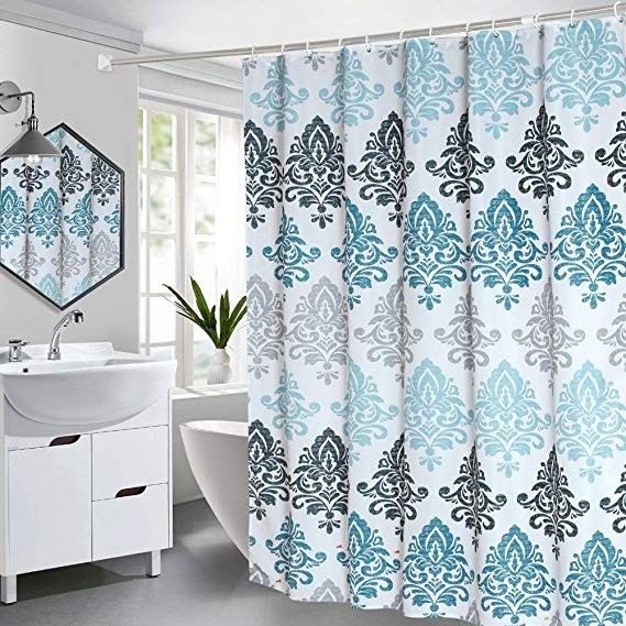 white lace cloth shower curtains