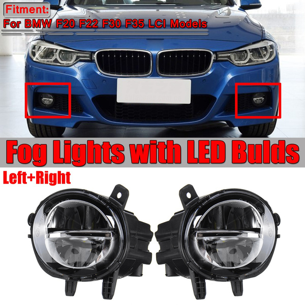 Pair LED Fog Light Lamp For BMW F20 F22 F30 F35 LCI 1 2 3 4 Series Left Right