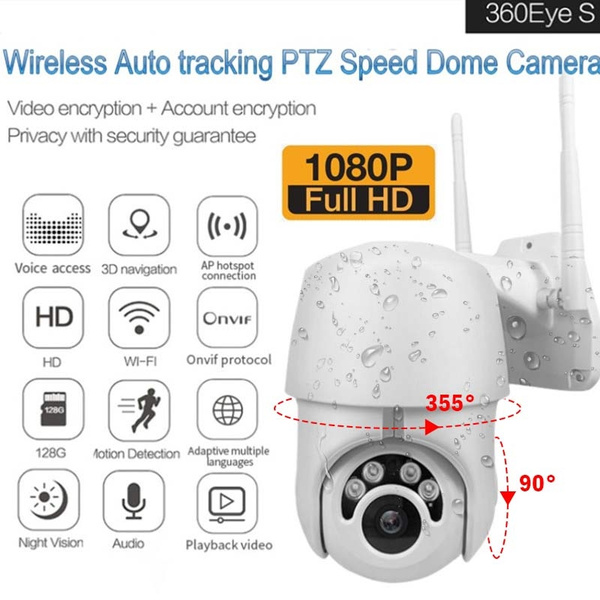 Wireless Wifi Outdoor HD 1080P IP Camera 5X Zoom Security Pan Tilt AP Hotspot