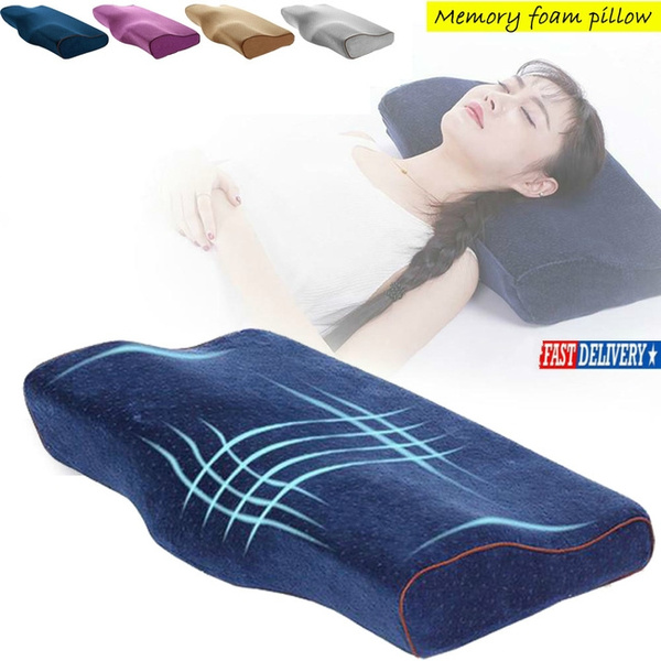Slow Rebound Neck and Back Support Pain Relief Pillow Memory Foam Pillow