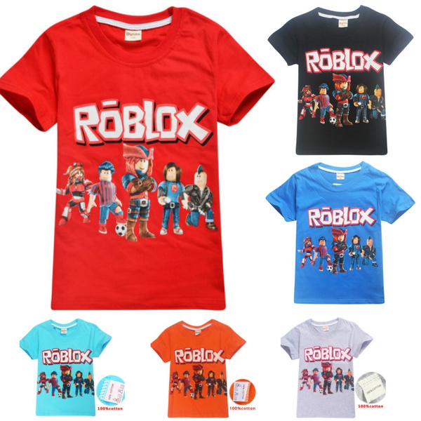 Kids Summer Tops Tee Boys Girls Dgfstm Roblox Crew T Shirts 6 14