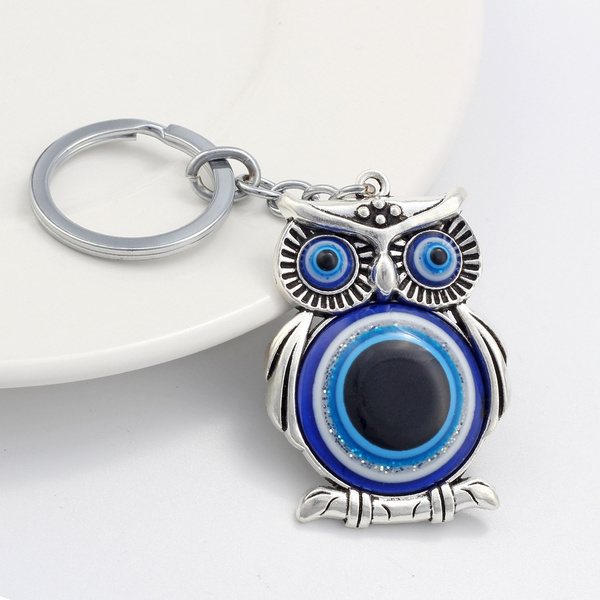 Bird Charm Animal Charm Owl Keychain Owl Key Ring Owl Charm Keychain