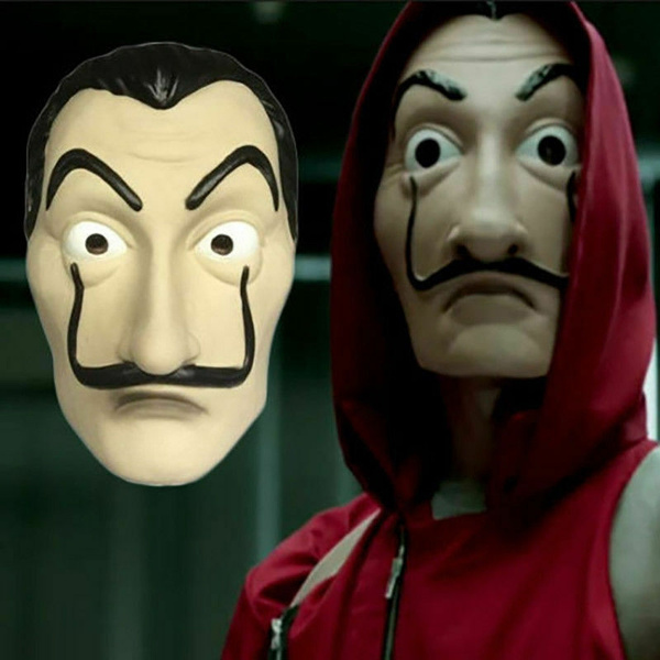 La Casa De Papel" Face Mask "Salvador Dali" Cosplay Movie Mask