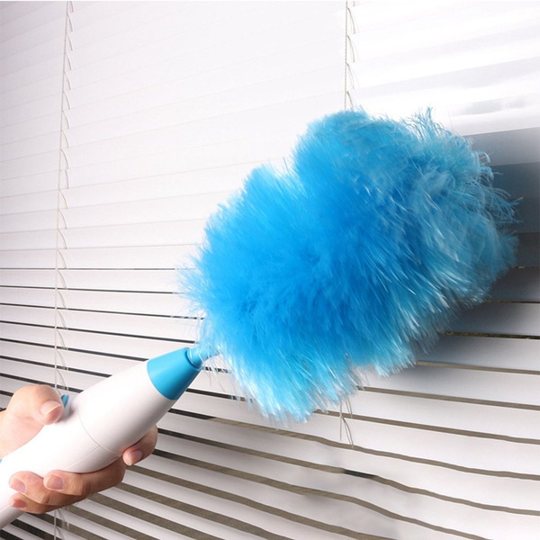 Spin Duster Electric Dust Mites Cleaning Brush Electric Feather ...
