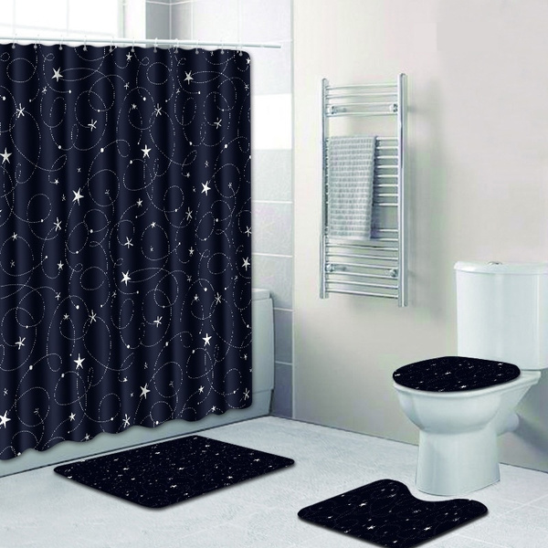 1 3pcs Simple Style Toilet Bathroom Sets Decoration Shower
