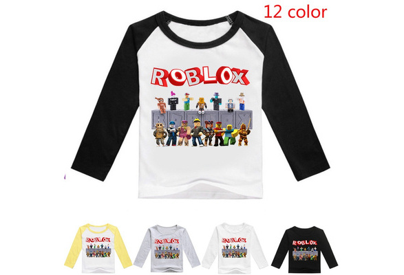 New Fashion Autumn Children S Wear Roblox Printed Long Sleeved T