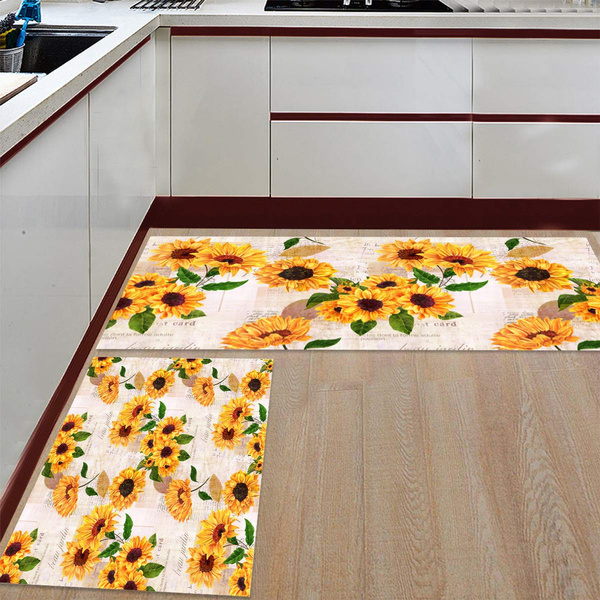 kitchen curtains with sunflower theme