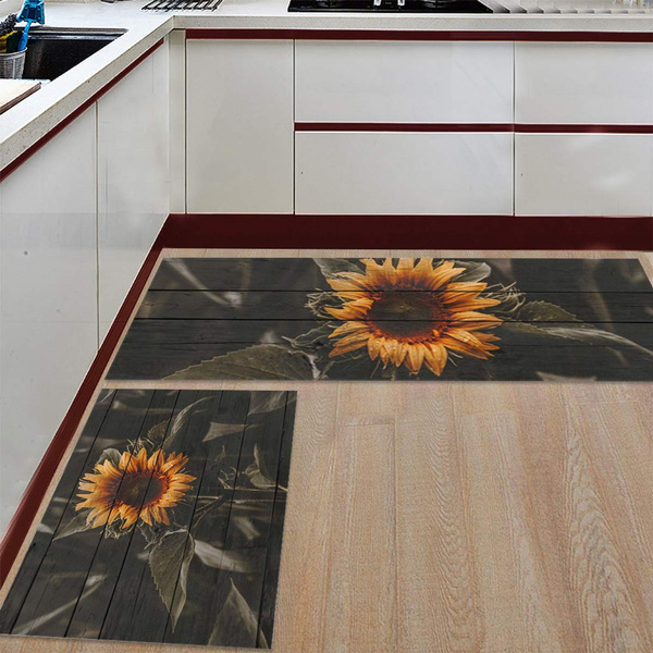 sunflower kitchen rugs and mats