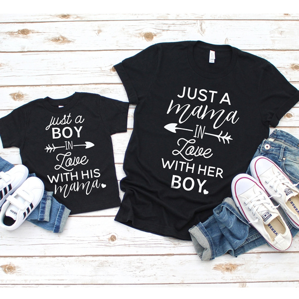 Mommy And Me Shirt Set Mother And Son Matching Shirts Just A Boy