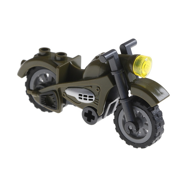 Field war mini 2 rounds arms motorcycle model compatible legoinglys building  ES
