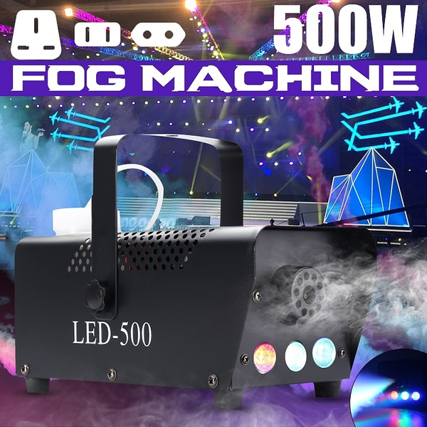 500W Nebelmaschine mit Fernbedienung RGB LED Weihnachten Party Fog Nebel Rauch