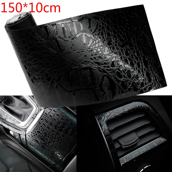 Automotive Interior Stickers Car Sticker Wrap Film Simulation Crocodile Styling Leather Interior Decor Decals 150 10cm