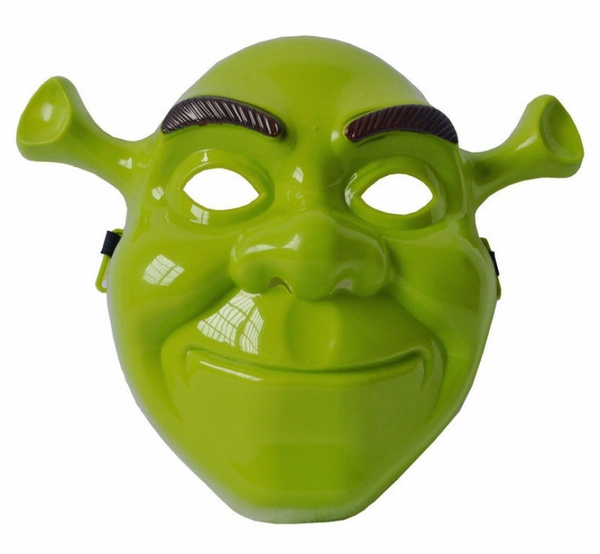 Halloween Prom Party Mask Shrek Mask Cartoon Anime Mask Green Full