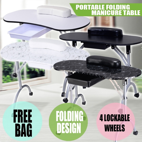 Professional Folding Manicure Table Portable Nail Art Desk For