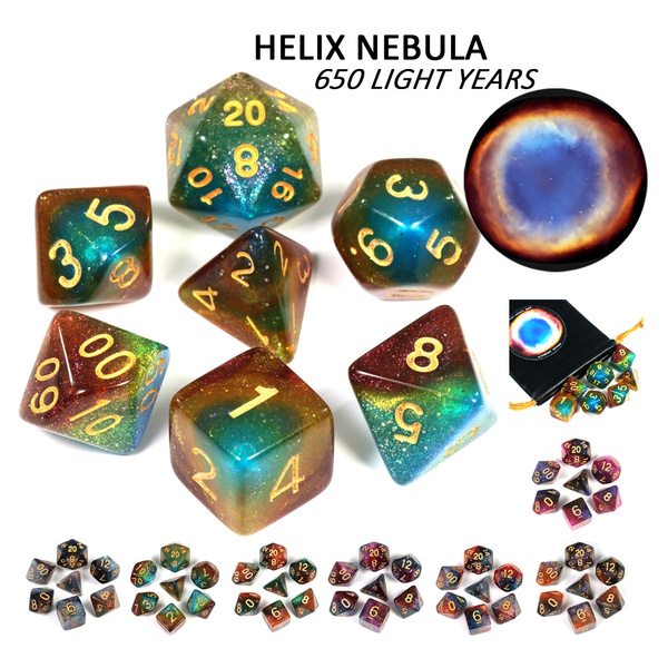 Helix Nebula Concept Dice Set Box Package