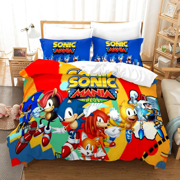 Japanese Anime Sonic Bedding Set Single Twin Double Queen King