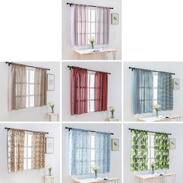 short panel curtains for bathroom window