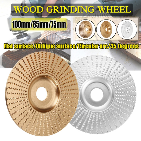 Angle Grinding Wheel Wood Sanding Carving Shaping Disc Flat Oblique Circular arc