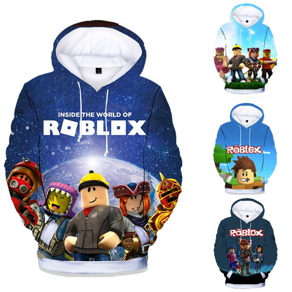 Fashion Children S Wear Roblox 3d Color Printing Hoodie Cool