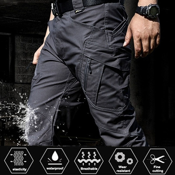 Mens Waterproof Workwear Hiking Climbing Combat Trousers Tactical Skiing Pants