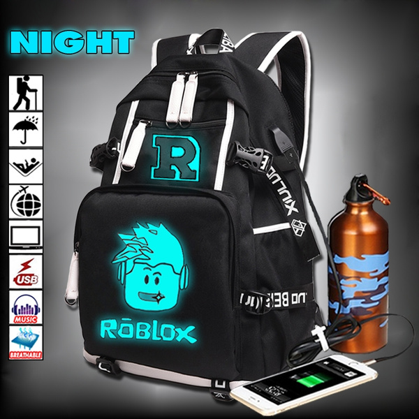 Completely New Night Light Roblox Backpack With Usb Charger School