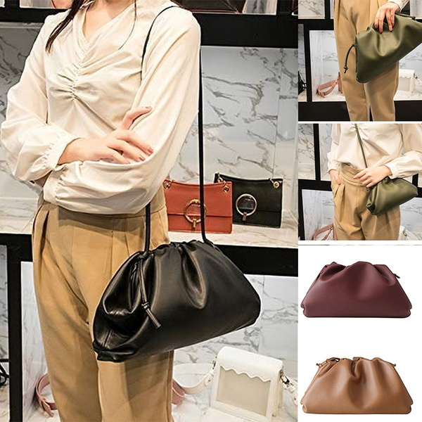 Women Simple Dumplings Messenger Bag Designer Retro Fashion Cloud Female Crossbody Shoulder Bag Tide Handbag Clutch Bag