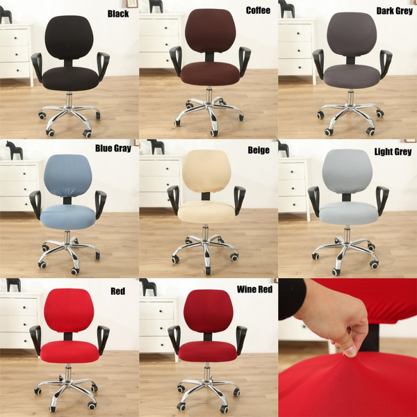 Stretch Office Desk Chair Cover Computer Rotating Seat Slipcover