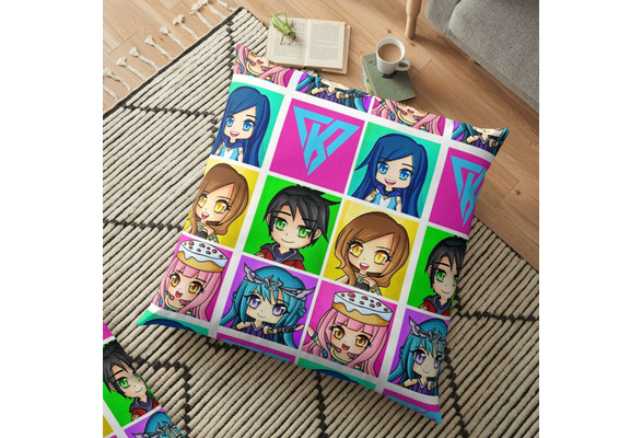 Its Funneh And The Krew Anime Style Pattern Cushion Cover Throw