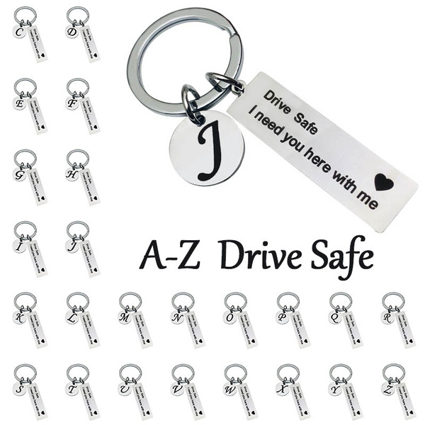 Love Keychain Safe Family Steel Drive Chain Men Key Gift Keyring Ring Stainless