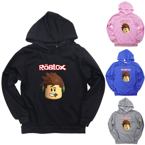 Hot Roblox Hoodies Children Boys Girls Cute Cartoon Long Sleeve Shirt Kids Casual Hooded Sweatshirt Tops Wish