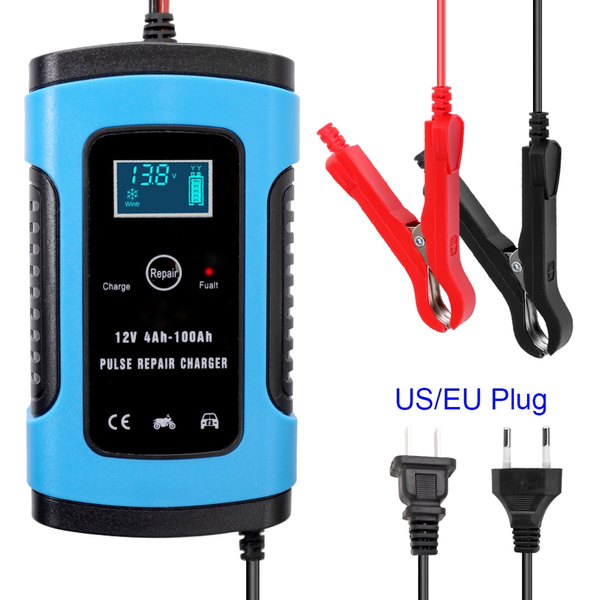 Automatic Car Battery-charger Intelligent Fast Power Charger Lead Acid+Connector